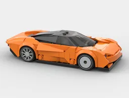 McIaren speedtail in orange