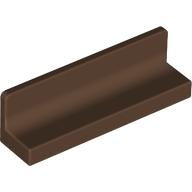 Lego Panel 1 x 4 x 1 with Rounded Corners [Thick Wall] / Brown