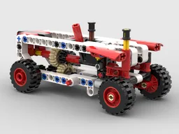 Car Concept with Gearbox, Engine, and Steering