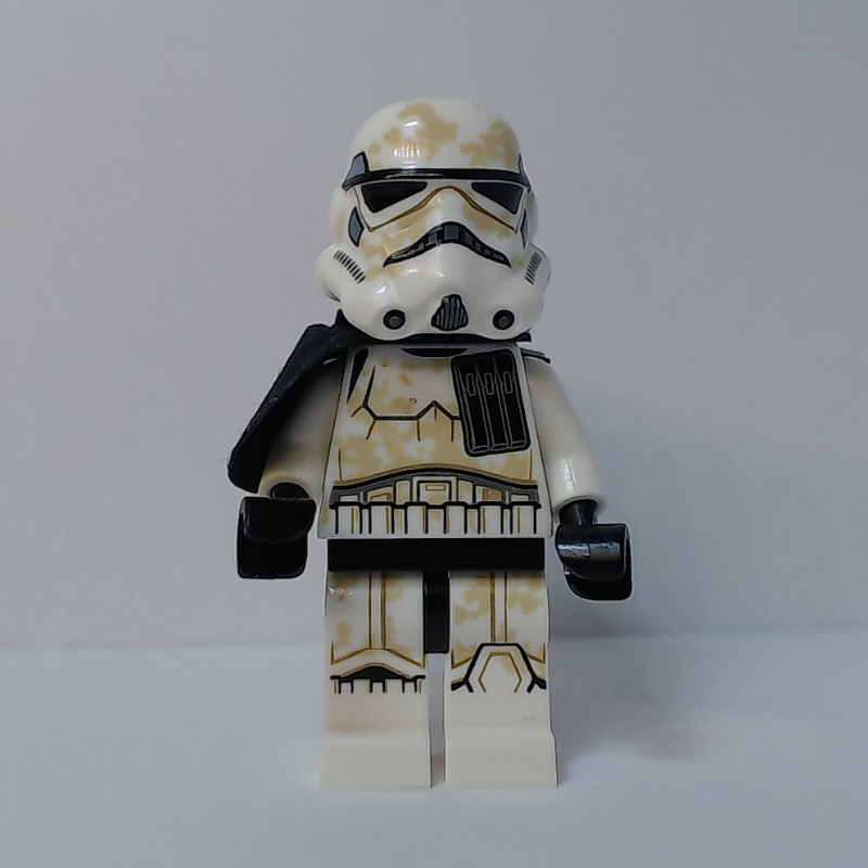 Lego Sandtrooper, Black Pauldron, Neck Bracket with Single Stud