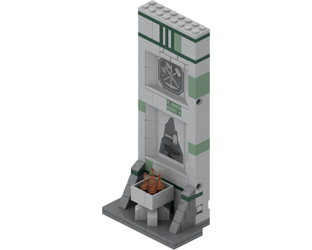 Lego Dwarven wall section
