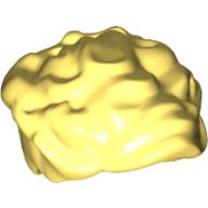 Lego Hair Wavy Top, Hole at Back / Bright Light Yellow