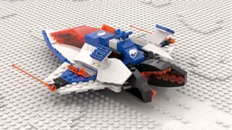 Interstellar Ice Planet Spaceship