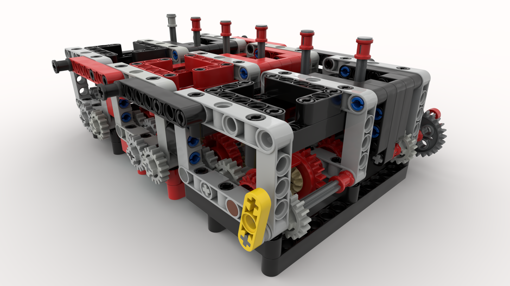 Lego 63 Speed Gearbox including reverse