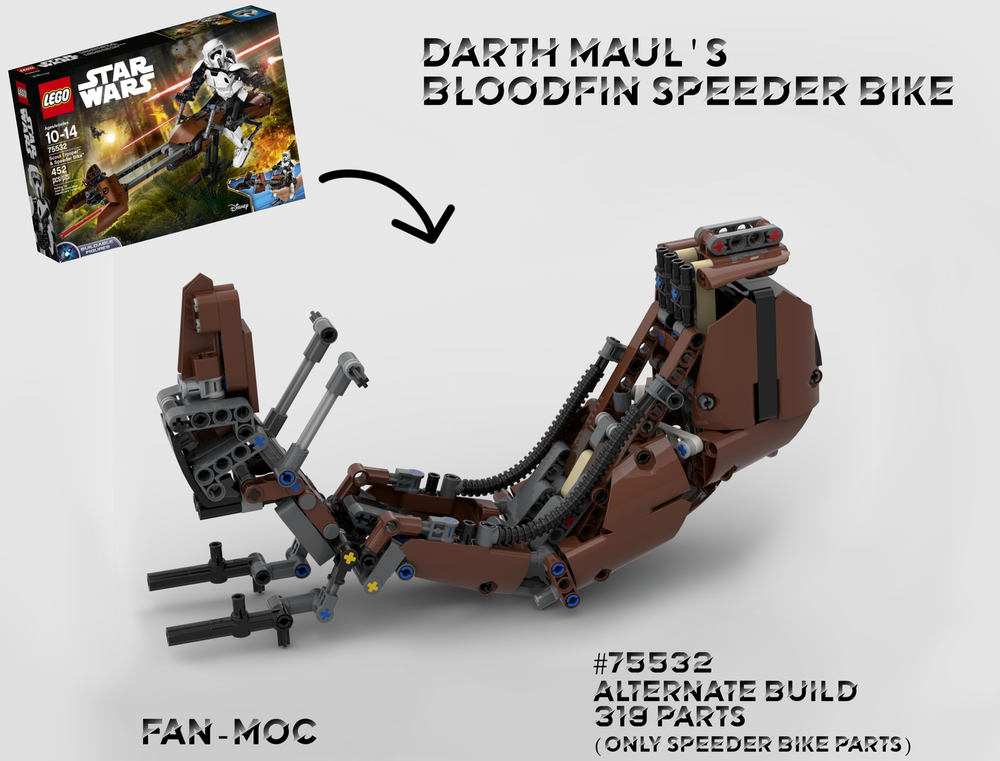 Lego 75532 Maul's Sith Speeder - LEGO Scout Trooper & Speeder Bike Alternate Build