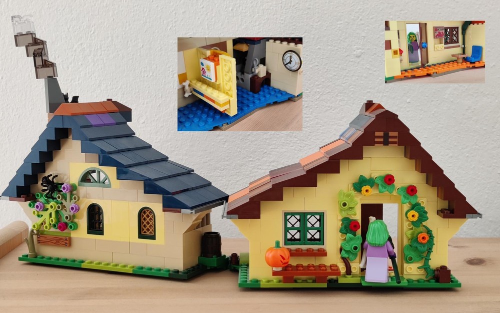 Lego The Two-Coloured Double-Roof House