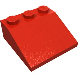 Brick Sloped 33° 3 x 3 / Red