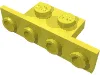 Bracket 1 x 2 - 1 x 4 [Square Corners] / Bright Light Yellow