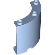 Lego Panel 4 x 4 x 3 Quarter Cylinder / Bright Light Blue