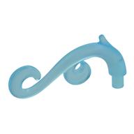 Lego Curled Decorative Ornament / Plant Vine with Bar / Trans-Light Blue