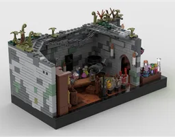 D&D witch diorama