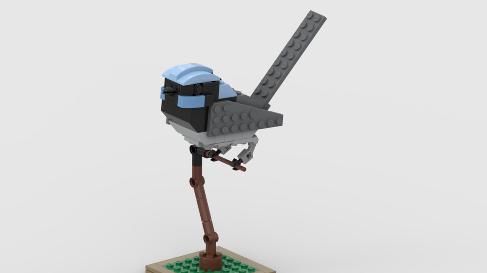 Lego Superb Fairy-wren aka "Blue Wren"