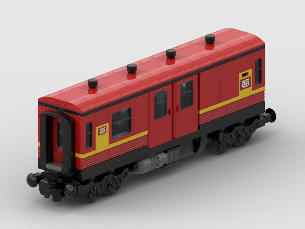 Lego Red railway post office