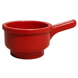 Duplo Saucepan, Round Bottom, Smooth Handle / Red