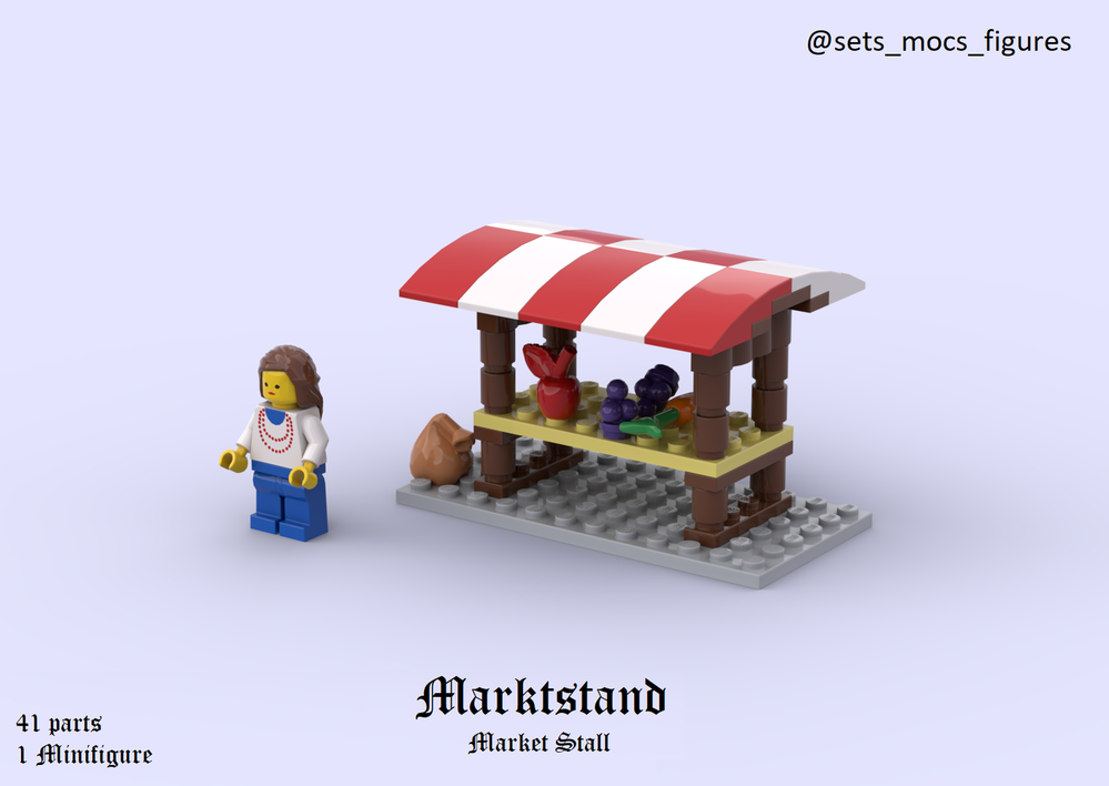 Lego Market Stall - Marktstand