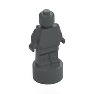 Lego Minifig Trophy Statuette / Dark Bluish Gray