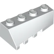 Brick Wedged, Sloped 45° 4 x 2 Right / White