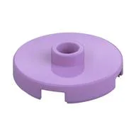 Plate Special Round 2 x 2 with Center Stud (Jumper Plate) / Medium Lavender