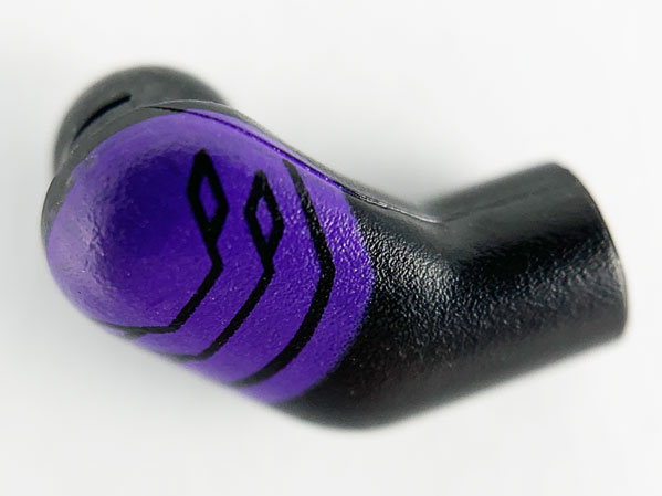 Lego Arm, Right with Dark Purple Plated Shoulder Armor Pattern