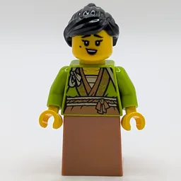 Lime Robes, Medium Nougat Dress, Black Hair