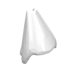Hat High Cone Shaped / White