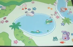 Duplo Playmat 24 x 22 with Park, Alligator, Boots the Monkey and Pond Print