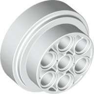 Lego Wheel 31 x 15 Technic, 7 Pin Holes / White