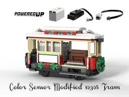 10308 Tram Powered UP Modified with Color Sensor