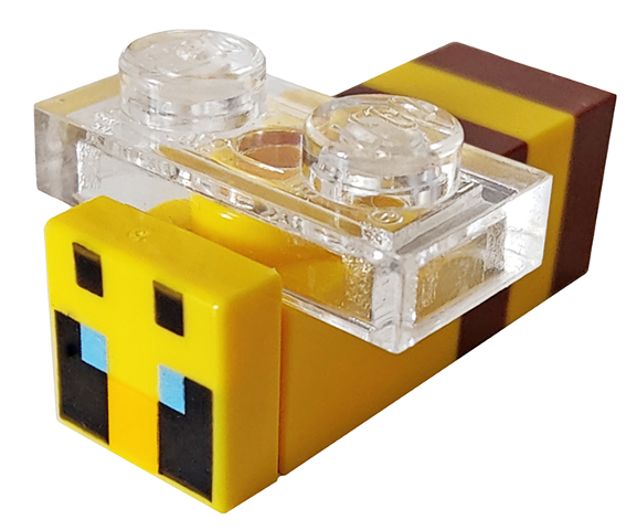 Lego Minecraft Bee, Passive - Brick Built