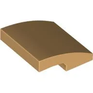Brick Curved 2 x 2 x 2/3 / Warm Tan