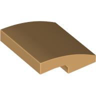 Lego Brick Curved 2 x 2 x 2/3 / Warm Tan