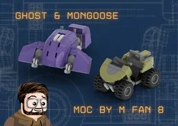 Classic Mongoose & Covenant Ghost - Halo game Bundle pack