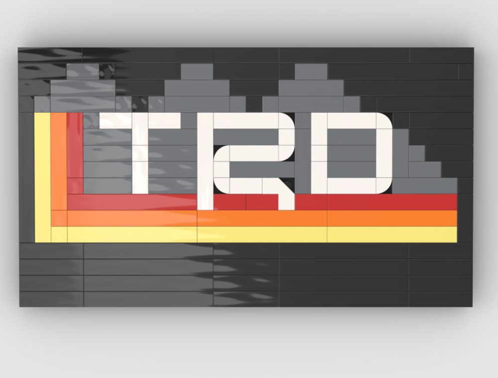 Lego TRD wall art with mountains