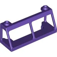 Windscreen 2 x 6 x 2 Train without Glass / Dark Purple