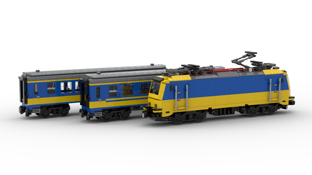 Lego Bombardier Traxx 2 Euro Cargo Rail / german Series 186