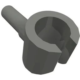 Minifig Hand / Dark Bluish Gray
