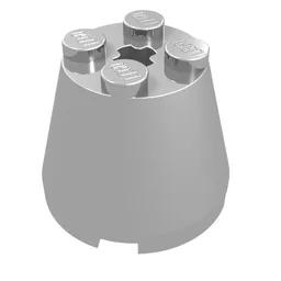 Cone 3 x 3 x 2 / Chrome Silver