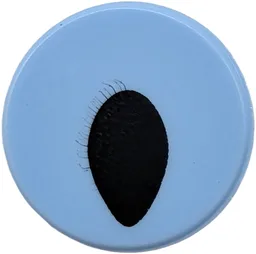 Tile, Round 1 x 1 with Black Pointed Oval Claw Pattern