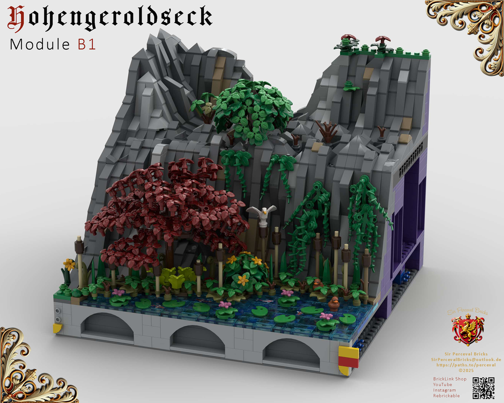 Lego B1 Castle Hohengeroldseck - Landscape (Castle Part 1)