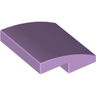 Lego Brick Curved 2 x 2 x 2/3 / Lavender