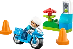 Blue Police Motorcycle