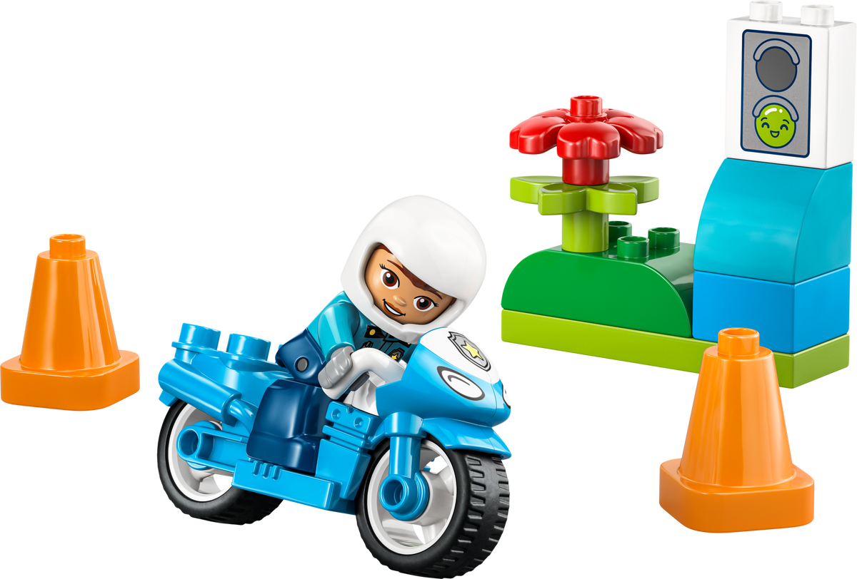 Lego Blue Police Motorcycle