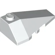 Brick Wedged, Sloped 4 x 2 Triple Right / White