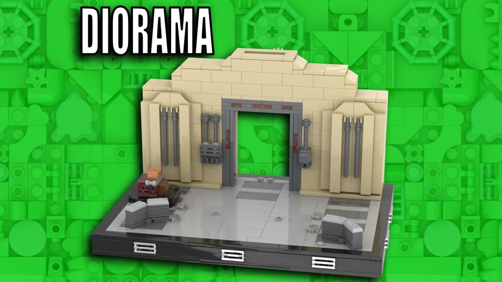 Lego Duel Of The Fates Diorama (Moving Doors)