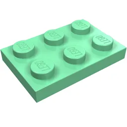 Plate 2 x 3 / Medium Green