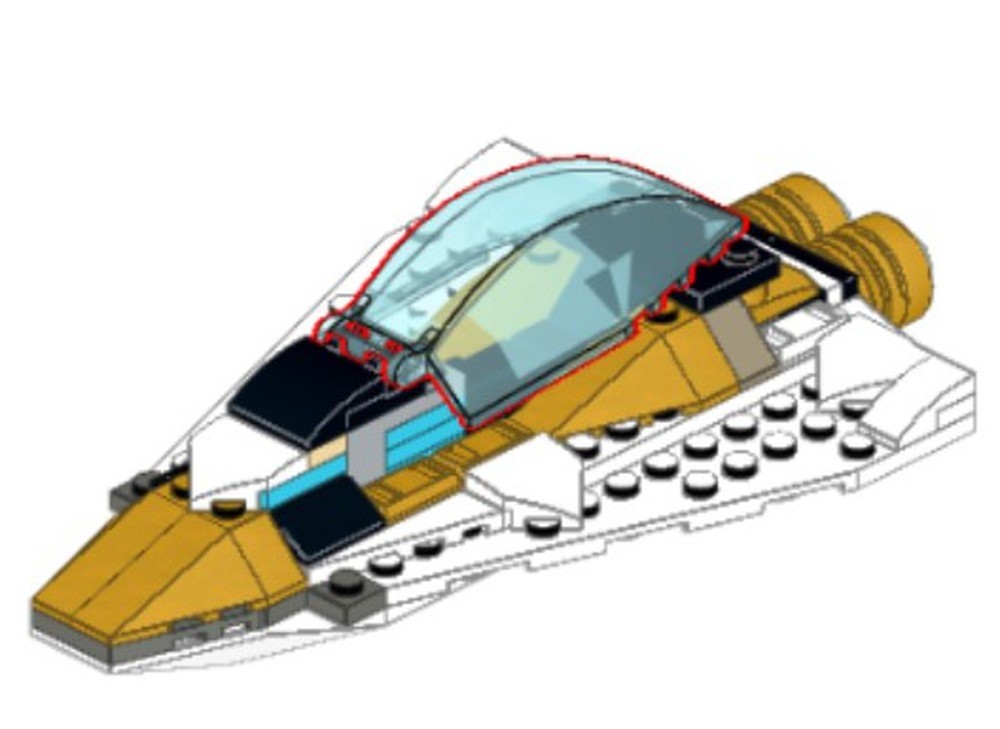 Lego Alternative Build "Lego Ninjago 71770 Zane's Golden Dragon Jet" to Speed Rider 2.0