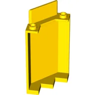 Panel 3 x 3 x 6 Corner Wall without Bottom Indentations / Yellow