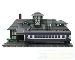 Mt. Airy Station with Blueliner Train Car