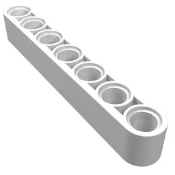 Technic Beam 1 x 7 Thick / White