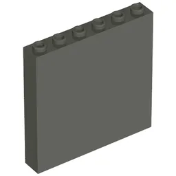 Brick 1 x 6 x 5 / Dark Gray
